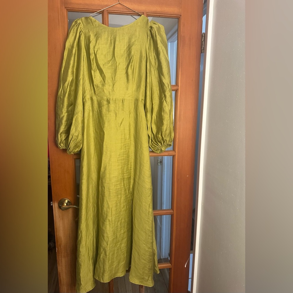 Nobody’s Child Zola Midi Green Long-Sleeve Dress